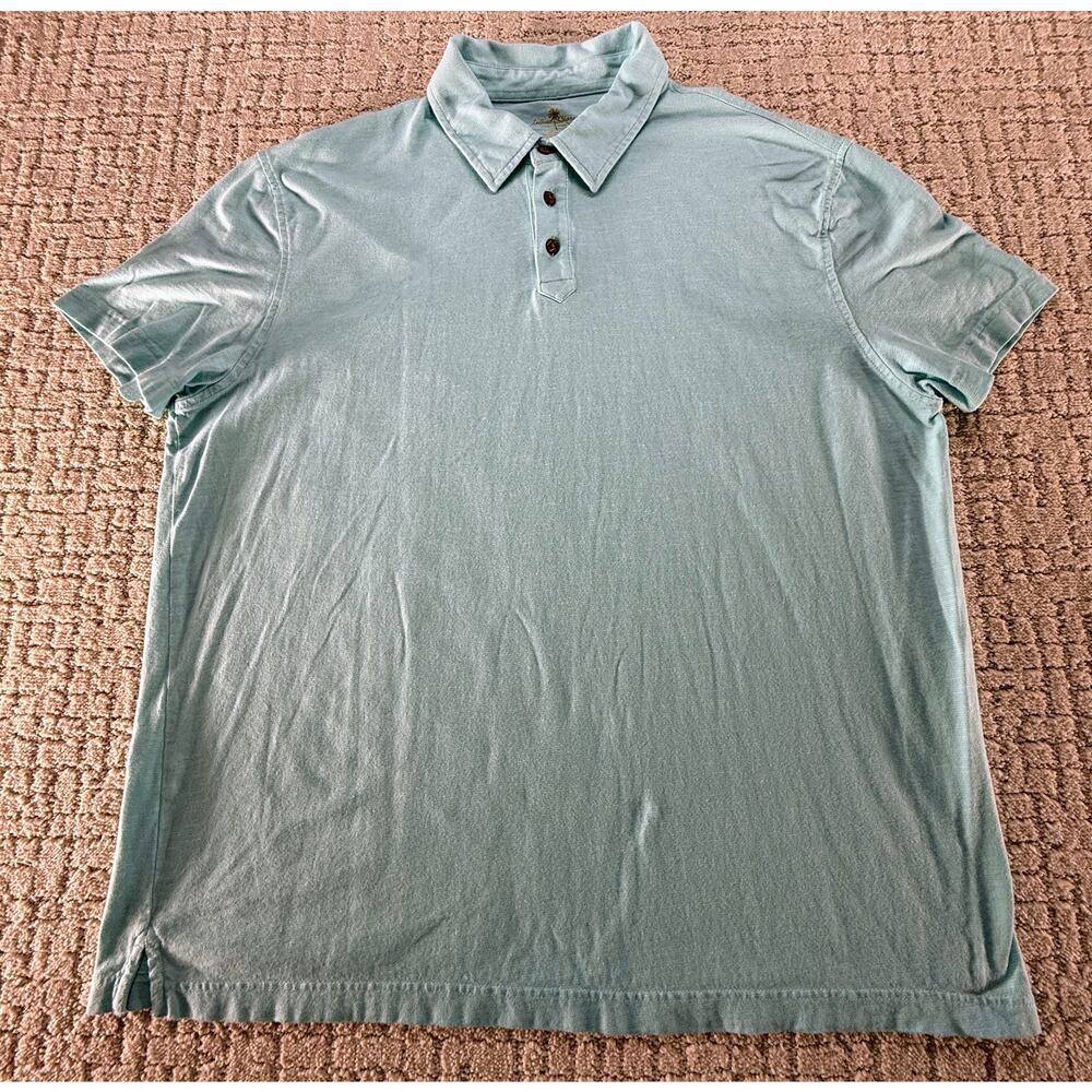 Island Shores Men's‎ Aqua/Seafoam Green Polo Shirt XXL